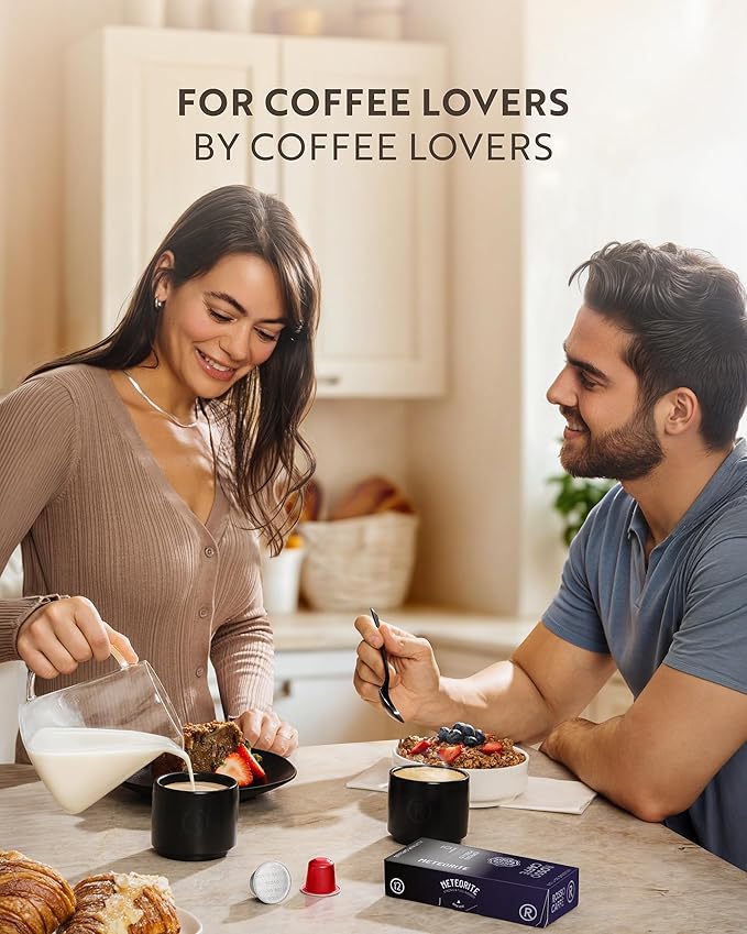 ROSSO CAFFÈ Espresso Pods for Nespresso Original Machines, Intense Pack 80