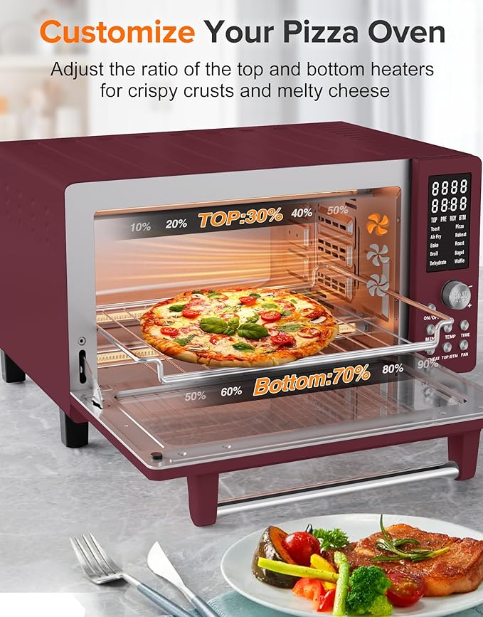 Nuwave Bravo Pro Smart Air Fryer Toaster Oven Countertop Combo