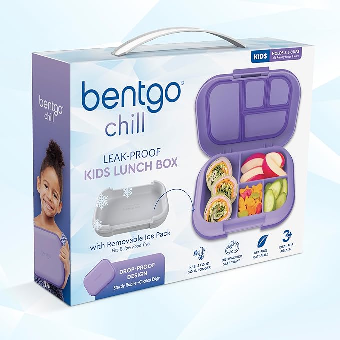 Bentgo Chill Kids 4-Compartment Bento Box Leakproof Lunch Box