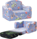 aodisman Thick Comfy Kids Chair and Couch,Foldable Plush Sofa with Pocket