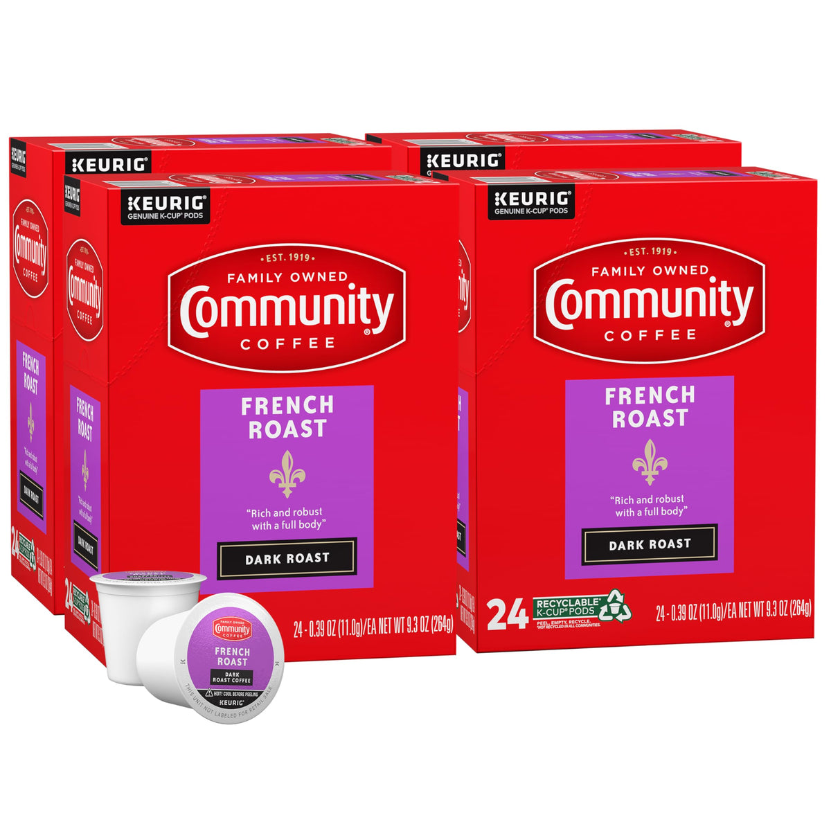 Community Coffee Grandma's Sugar Cookie Keurig K-Cup Pods, Limited Edition Holiday Flavor, Natural Ingredients, 10 Count (Pack of 1)
