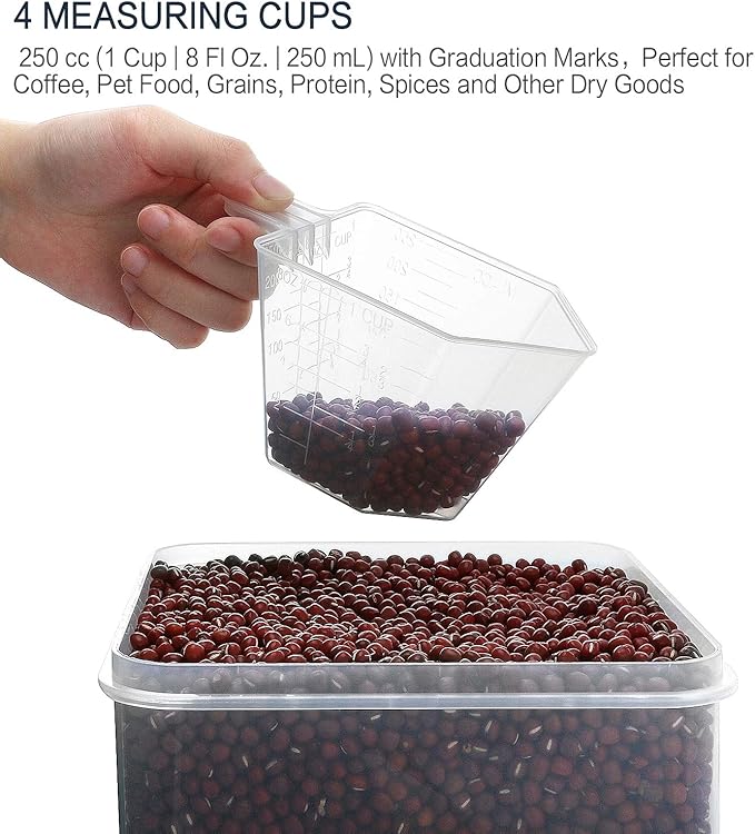 M MCIRCO Extra Large 4 Pack, 6.5L/7qt/220oz Tall Food Storage Containers