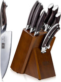 HOSHANHO 8PCS Kitchen Knife Set, Ultra Sharp Japanese Knife Sets with Block