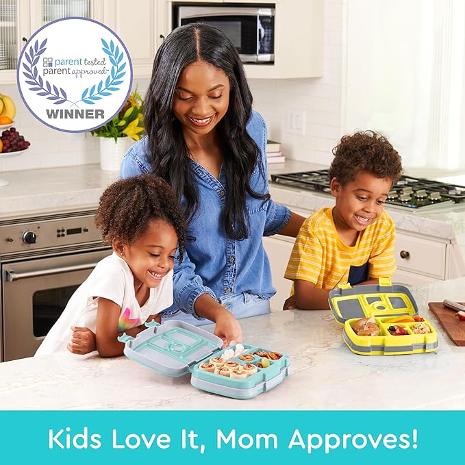 Bentgo Kids Prints Leak-Proof 5-Compartment Bento-Style Kids Lunch Box