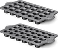 HONGBAKE Mini 24 Muffin & Cupcake Pans with 240 Liners, Nonstick, Non-toxic
