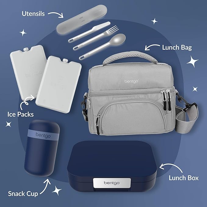 Bentgo Modern Adult Bento Lunch Box with 3-4 Compartments