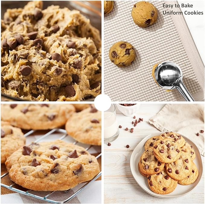 Cookie Scoop, 1.5 Tbsp/0.7 oz Cookie Scooper for Baking, Cookie Dough Scoop