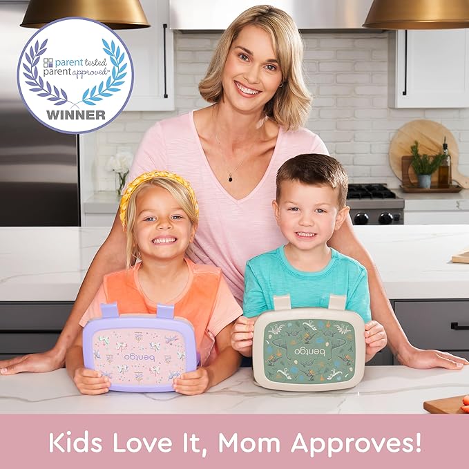 Bentgo Kids Prints Leak-Proof 5-Compartment Bento-Style Kids Lunch Box
