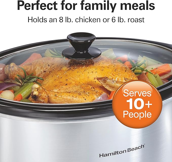 Hamilton Beach Set & Forget 8 Quart Programmable Slow Cooker
