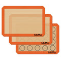 MMmat Best German Silicone Baking Mat, 2 Half Sheets + 1 Macaron Sheet