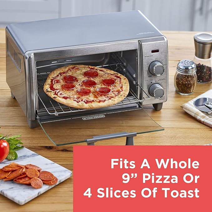 BLACK+DECKER 4-Slice Air Fry Toaster Oven, 5-in-1 Countertop Oven