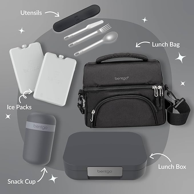 Bentgo Modern Adult Bento Lunch Box with 3-4 Compartments