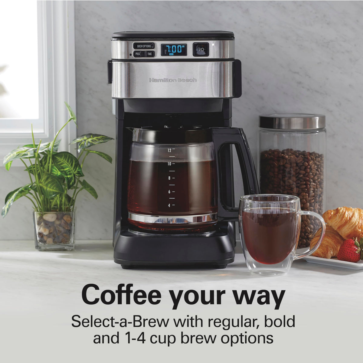 Hamilton Beach FrontFill 12 Cup Programmable Drip Coffee Maker