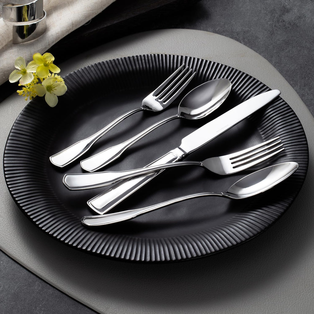 KINGSTONE 20 Piece Silverware Set for 4, 18/10 Stainless Steel