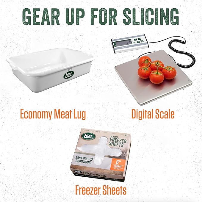 LEM Products 7.5" Electric Meat Slicer, Kitchen Appliance for Home Use