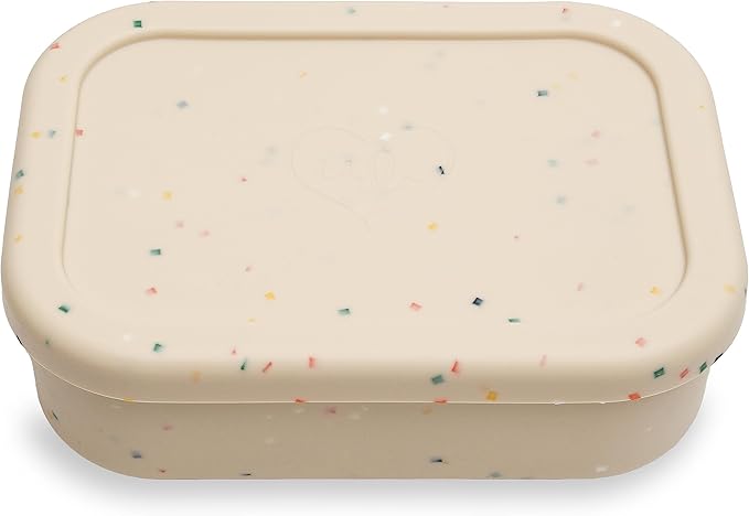 Ullabelle Kids Bento Box – 3 Compartments, Leakproof Lunch Box, BPA-Free Snack Container, Divided Lunch Box for Toddlers & Kids, Dishwasher Safe, Easy to Clean (Beige)