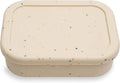 Ullabelle Kids Bento Box – 3 Compartments, Leakproof Lunch Box, BPA-Free Snack Container, Divided Lunch Box for Toddlers & Kids, Dishwasher Safe, Easy to Clean (Beige)