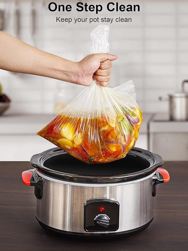SMARTAKE Slow Cooker Liners, Small Size 13"x 15" 15 Liners