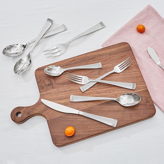 KINGSTONE 20-Piece Flatware Set, 18/10 Stainless Steel Silverware Set for 4