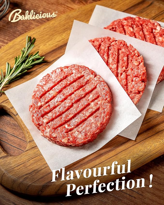 Baklicious 5.5x5.5inch 1100pcs White Non-Stick Hamburger Patty Paper Squares