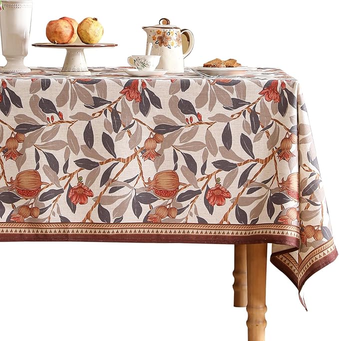 patdrea Vintage French Linen Tablecloth,Square,67"x67"