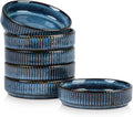 famiware Ceramic Soy Sauce Dish, 4oz Dipping Bowls Set of 6, Nebulas Blue