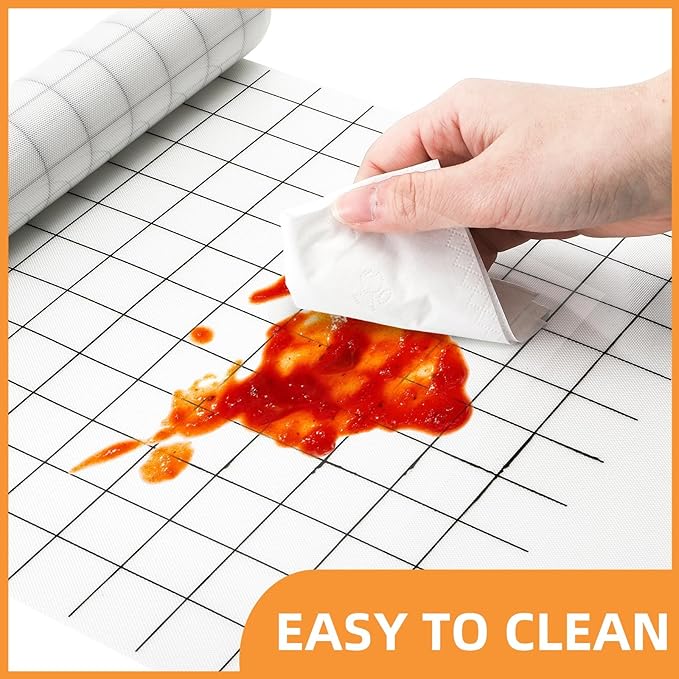 Covzoe Silicone Baking Mat Roll, 12 In x 8 FT Heat Resistant Pastry Mat