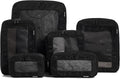Aerotrunk Compression Packing Cubes for Travel, 6-Pack, Black