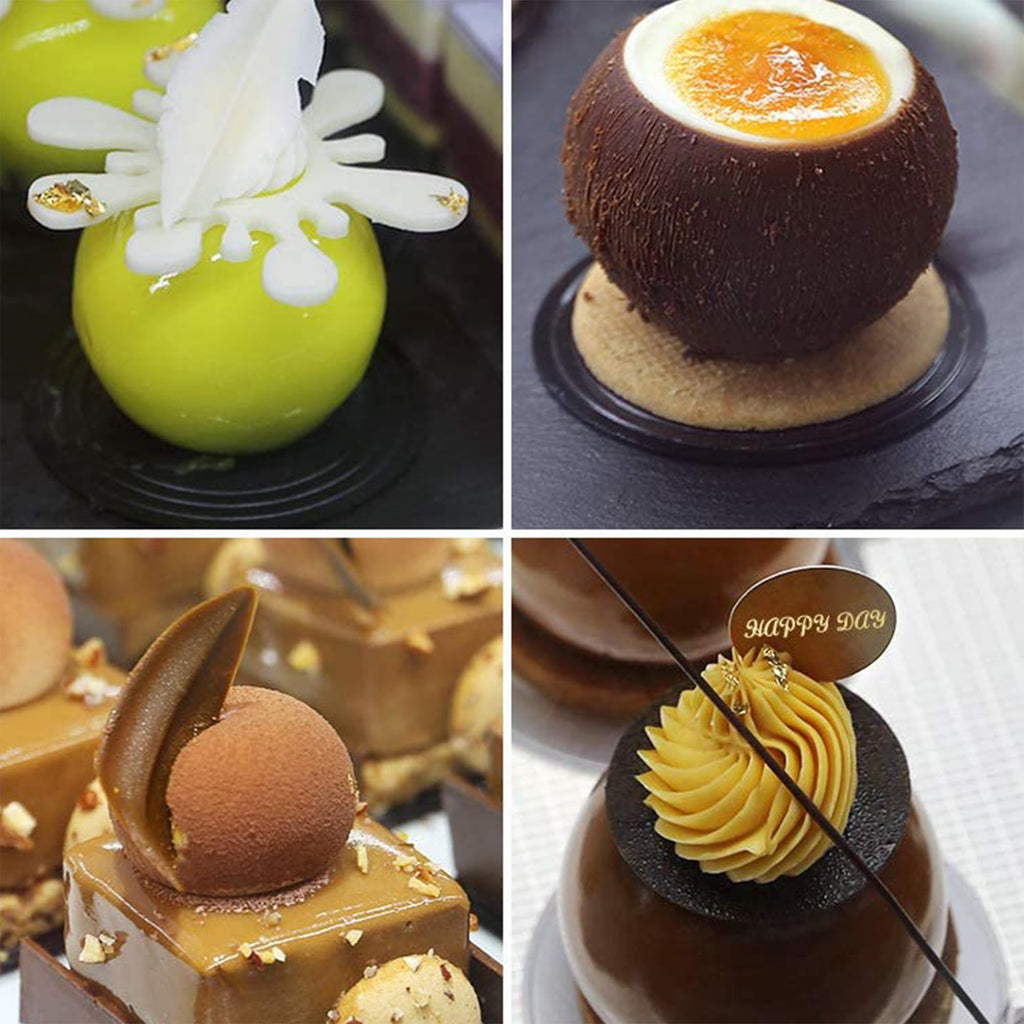 OCPO Kitchen 3D Sphere Silicone Mold for Baking Mousse Cake, 8 Cavities
