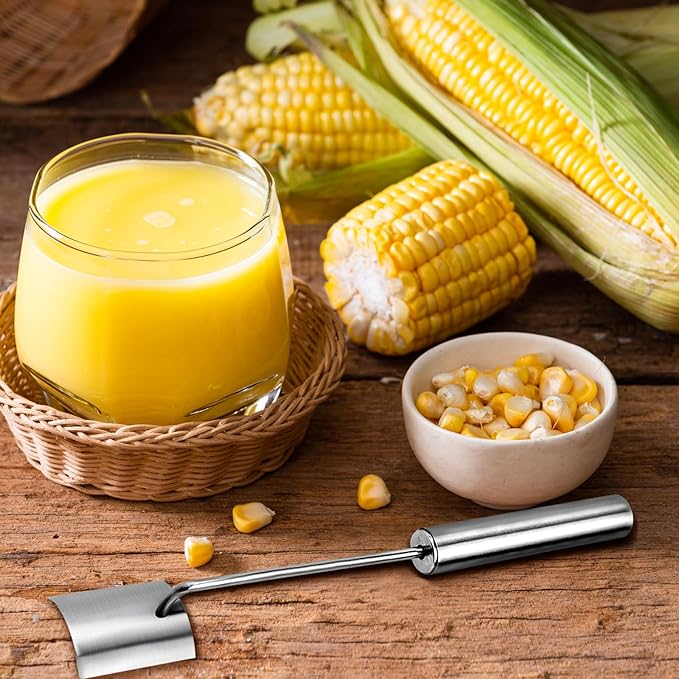Long Handle Stainless Steel Corn Cob Stripper,Corn Cob Thresher,Corn Peeler,Corn Stripper,Corn Thresher,Corn Scraper (Style-A)