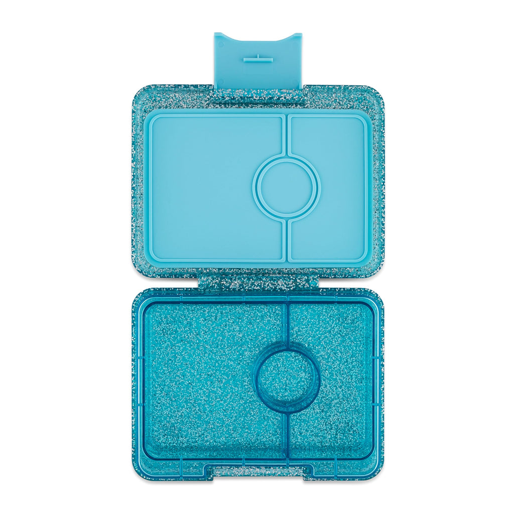 Yumbox Snack Box, 3 Compartments, Leakproof, Glitter Blue