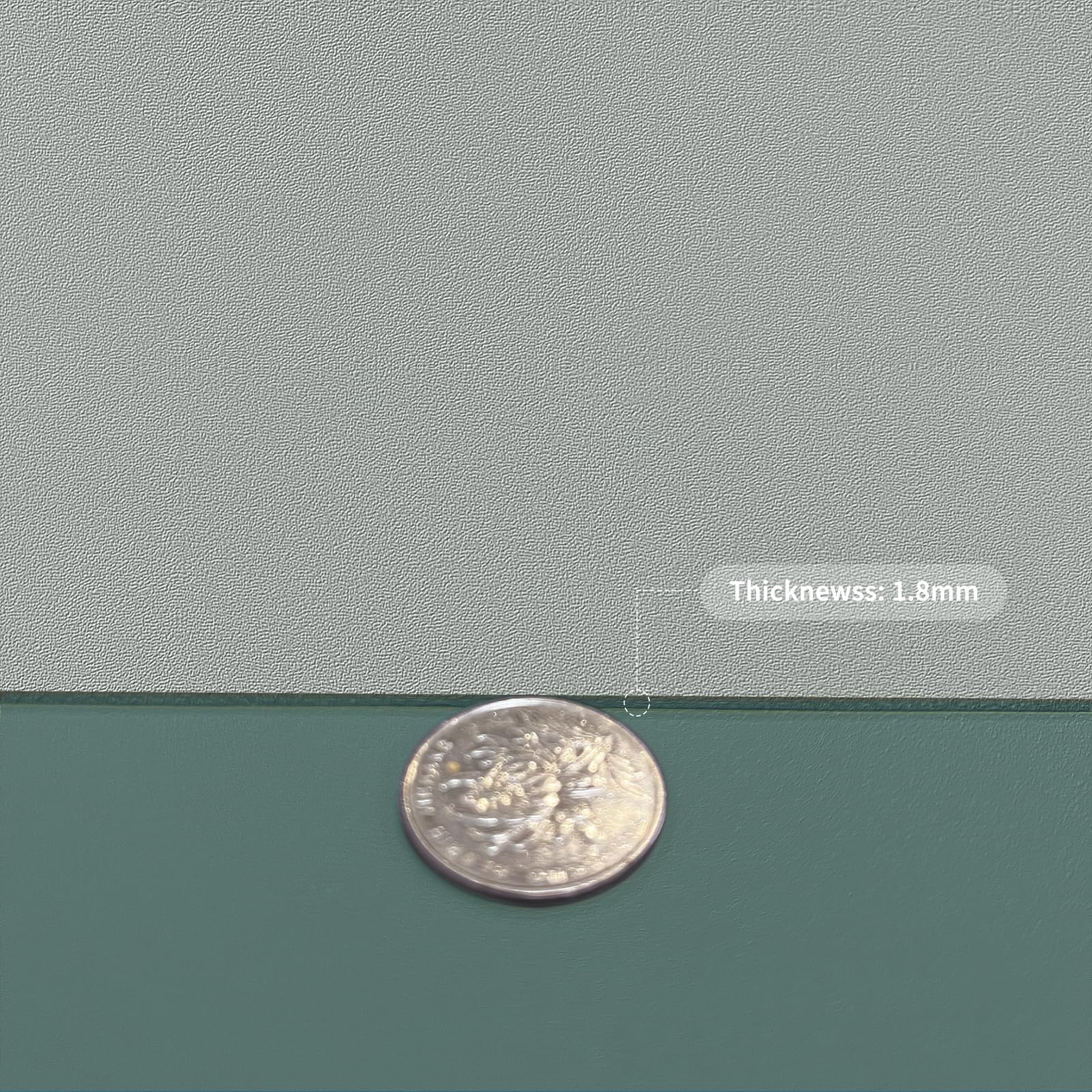 Zinkooat Faux Leather Table Cover,1.8mm Thick,24x48 Inch Desk Cover,Large Desk Mat,Table Protector,Table Cover Protector,Office Desk Cover,Coffee Table Protector(Aqua Blue+Gray,24x48)