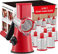 GDL Cheese Grater Hand Crank, Rotary Cheese shredder, Vegetable Slicer