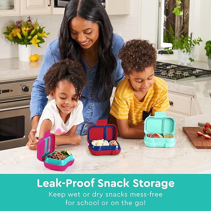 Bentgo Kids Snack Leak-Proof 2 Compartment Bento-Style Container