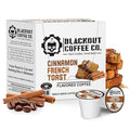Blackout Cinnamon French Toast Flavored Coffee Pods – Coffee pods Compatible, Smooth Taste, Indulgent Flavor – Freshly Roasted 18 Count.
