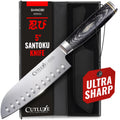Cutluxe Santoku Knife, 5" Japanese Meat & Vegetable Knife for Chopping