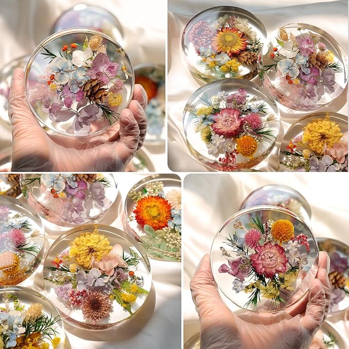 LET'S RESIN Extra Deep Resin Coaster Molds Silicone,4 Inches Silicone Molds