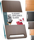 Ibyx Appliance Slider, Sliding Tray for Coffee Maker, 7.5x14.5 in, Brown