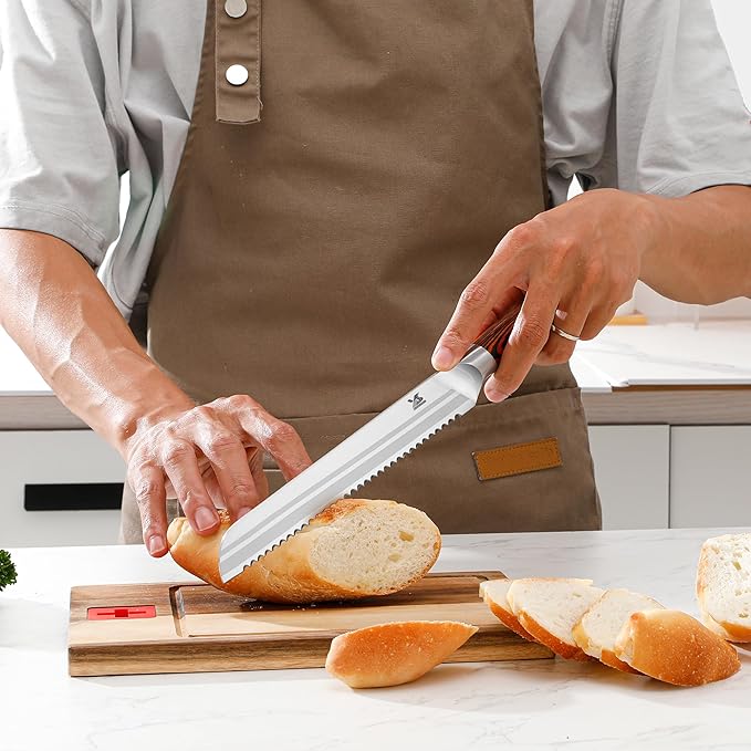 MSY BIGSUNNY 5pcs Knife Set Kitchen Utensils Knife, German Stainless Steel Professional Chef Kitchen Knife Set