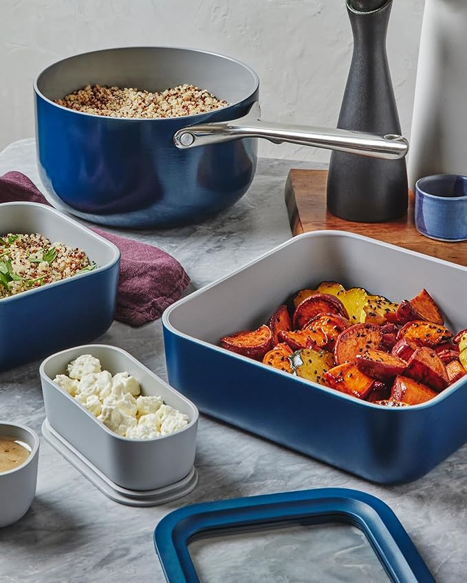 Caraway Glass Food Storage Container with Lid
