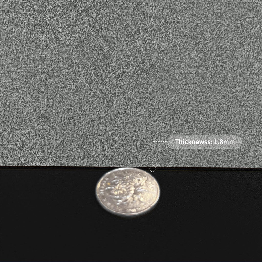 Zinkooat Faux Leather Table Cover,1.8mm Thick,42x42 Inch Table Protector,Dining Table Cover,Table Cover Protector,Dining Table Protector Rectangle(Black+Gray,42x42)