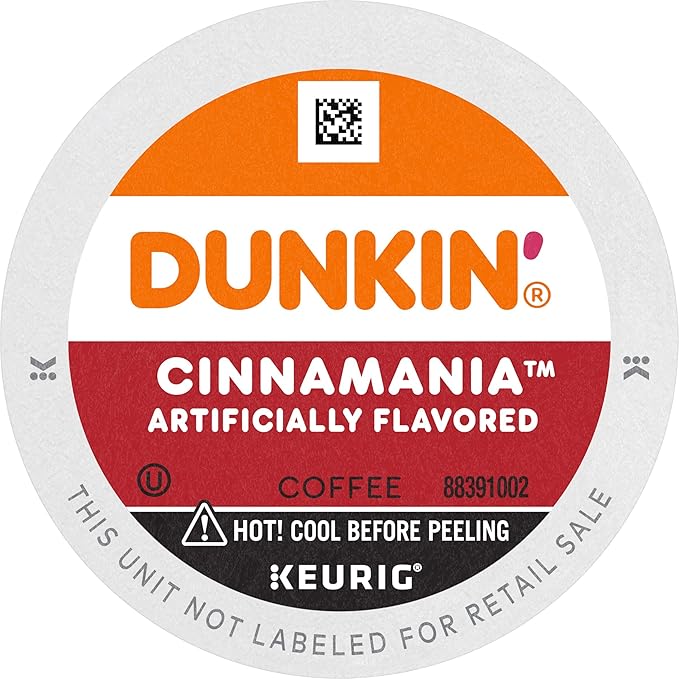 Dunkin’ Cinnamania Artificially Flavored Coffee, 60 Keurig K-Cup Pods