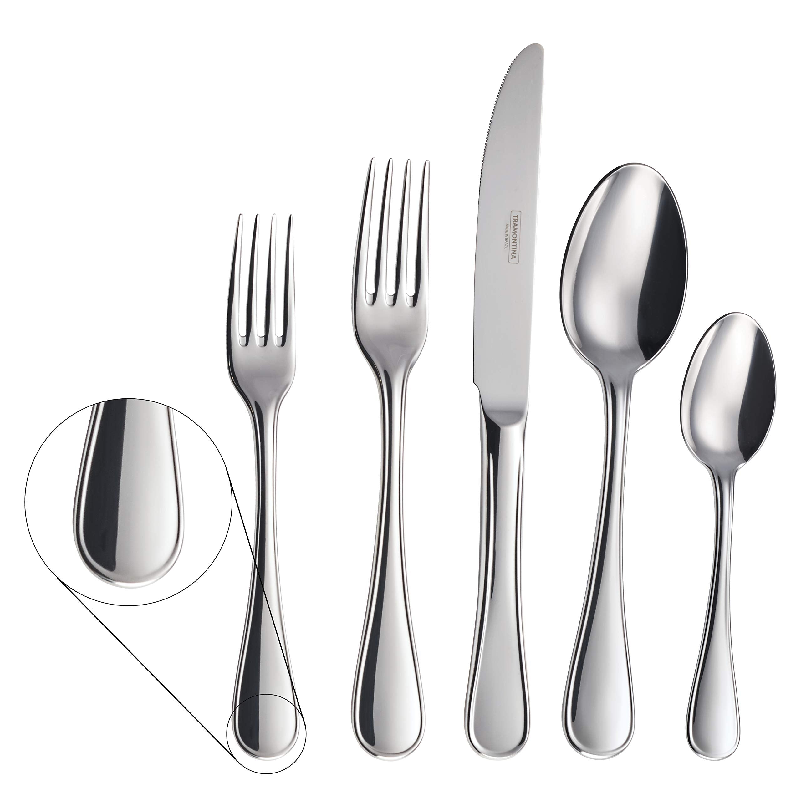 Tramontina 20 Piece Silverware Set - Firenze Utensils Set