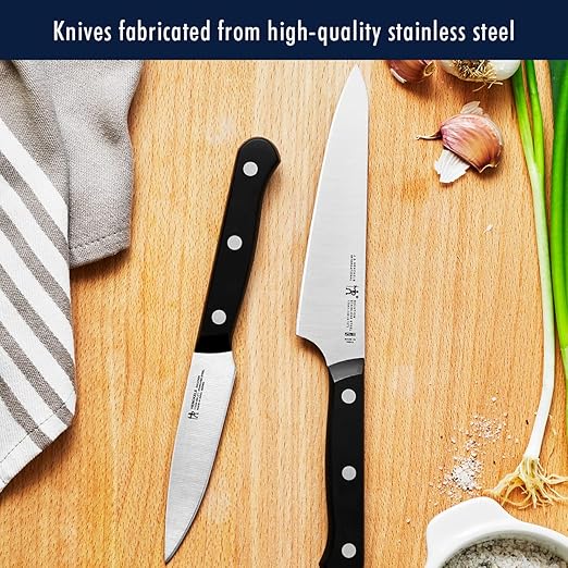 Henckels Solution 10-Pc Knife Set, Razor-Sharp, German Engineered, Brown