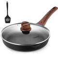 Vinchef 11 Inch Black Nonstick Frying Pan Skillet with Lid