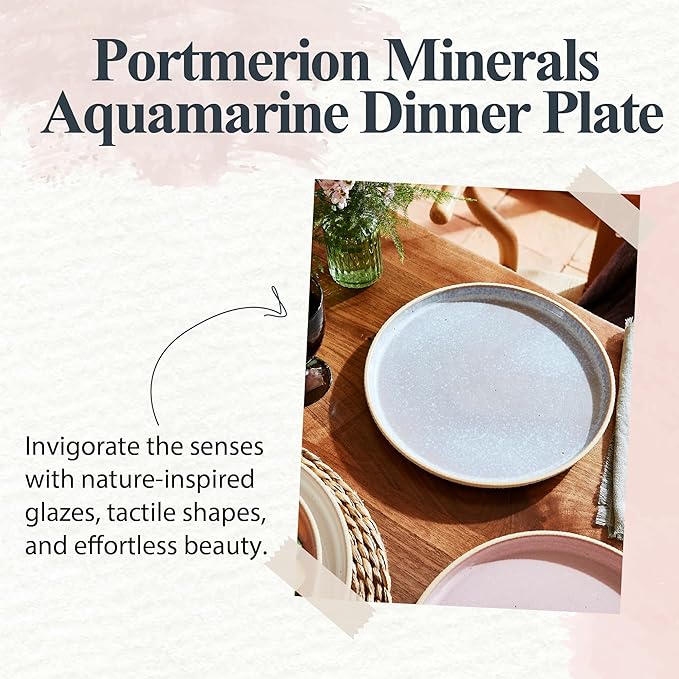 Portmeirion Minerals Dinner Plate Aquamarine - Aquamarine
