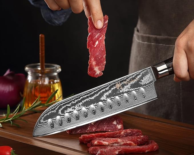 Wakoli EDIB Essentials 4-Piece Chef Knife Set, VG10 Core, Pakkawood Handles