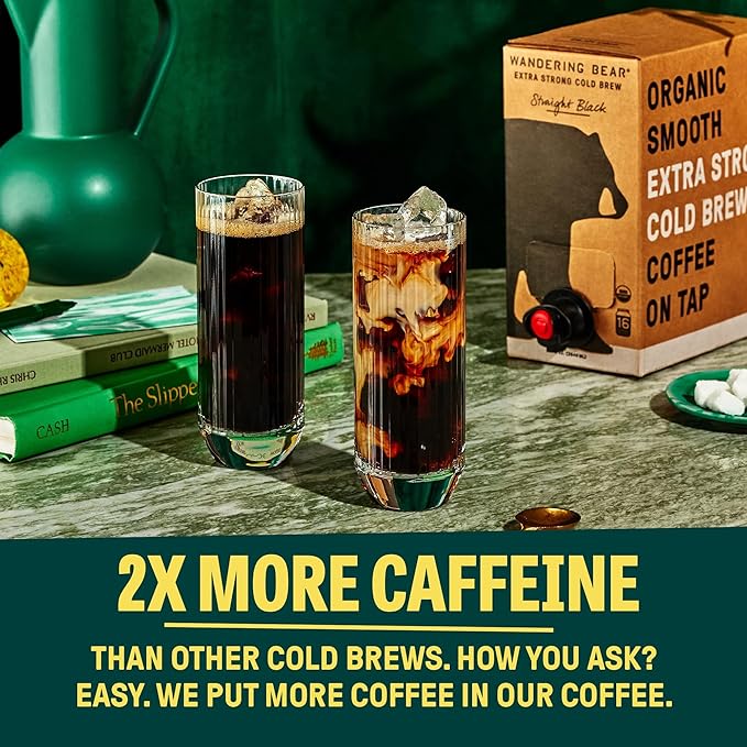 Wandering Bear Straight Black Organic Cold Brew Coffee On Tap