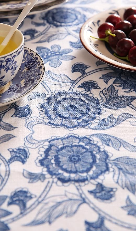 patdrea Elegant French Linen Tablecloth,Square,67"x67"-Lantang A