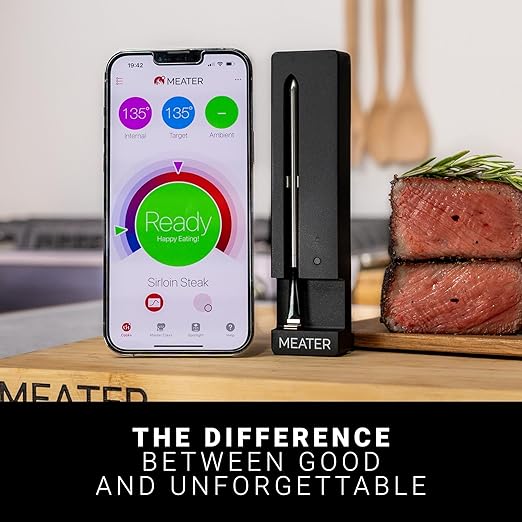 MEATER SE Wireless Smart Meat Thermometer, Black, Bluetooth, Grill & Oven